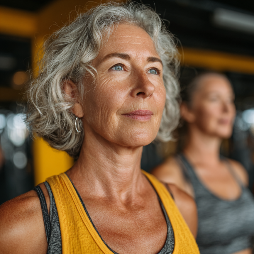 Grup de seniori în timpul antrenamentului